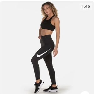 Nike Black and White Leggings